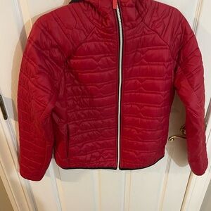 Hunter Cherry Red Puffer Jacket